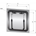 DECK HATCH FLUSH AVAILABLE IN 4 SIZES TYPE FGH